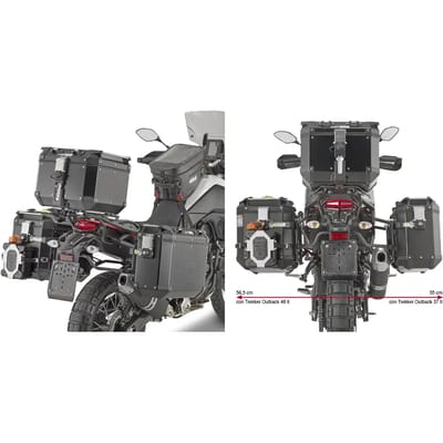 Specifieke motorfiets zijbaksteun Givi Pl One Monokeycam-Side Yamaha Ténérè 700 (19 À 20)