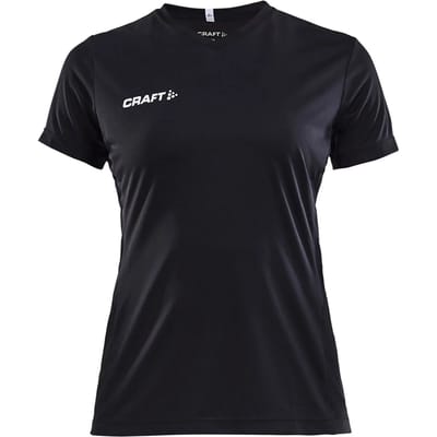 Craft Squad Shirt Korte Mouw Dames - Zwart | Maat: XXL