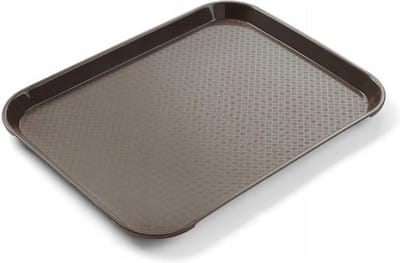 HENDI Kleine fastfood dienbladen – bruin – 265x345x20 mm – polypropyleen