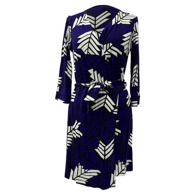 Diane Von Furstenberg nieuwe Julian wikkeljurk in paarse viscose