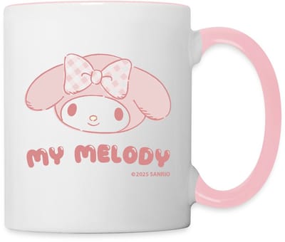 My Melody Portret met tekst Mok Tweekleurig