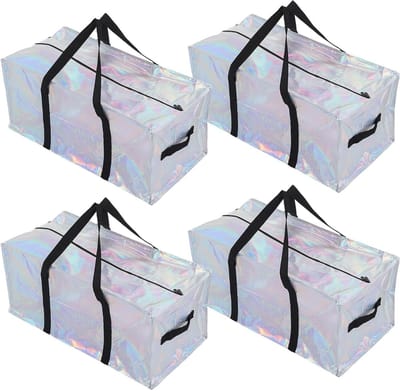 Verhuisdozen Opbergzakken - Opbergdozen Verhuizen - Spullen Opbergen - Extra Stevige Handvatten - 74x36x33 cm - Multicolor