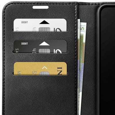 Zanae, Etui Geschikt voor iPhone 16 Plus Columbia Editie met Standaardfunctie, Zwart