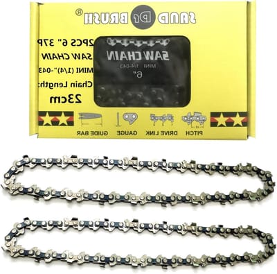 Zagen-ketting kettingzaagketting voor 6 inch mini handheld oplaadbare kettingzaag - 1/4" 0.043" (11 mm) 37DL - 18.5cm gids - universele ketting - houtbewerking - trim tuin