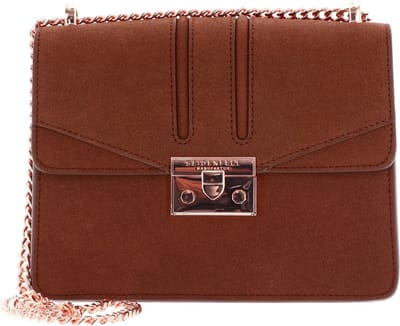SEIDENFELT MANUFAKTUR Avondtas Schoudertas Roros Red Brown Bruine