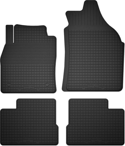 Wielganizator BasicProtect Serie - Universele Rubbermatten - Nissan Micra K13 - Antislipkegels - 4 Stuks