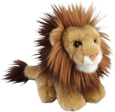 Pluche bruine leeuw knuffel - 18 cm - knuffeldier - speelgoed - katachtige - roofdier - kinderen