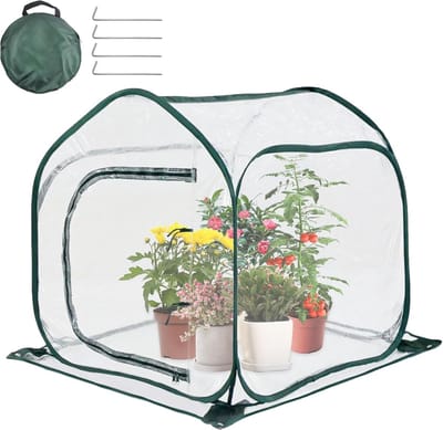 Pop-up Broeikas voor Planten - Wintertent voor Vorstbescherming (80 x 80 x 80 cm)