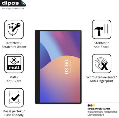 dipos – 2x Matte Pantserfolie geschikt voor IMIN Swan 1k 15.6 Zoll | 9H Screenprotector