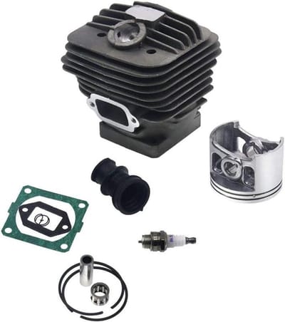 Cilinder Zuiger Kit - Motor Onderdelen - Kettingzaag Reparatie - Grote Boring Nikasil - 56mm - Zilver