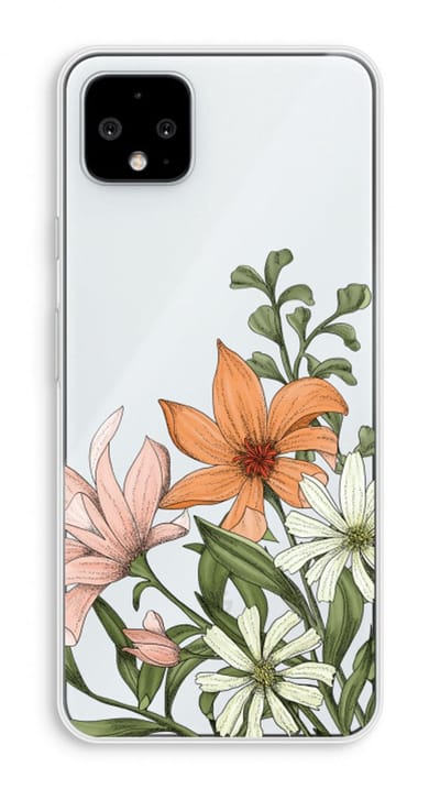 Case Company® - Hoesje geschikt voor Google Pixel 4 XL hoesje - Floral bouquet - Soft Cover Telefoonhoesje - Bescherming aan alle Kanten en Schermrand