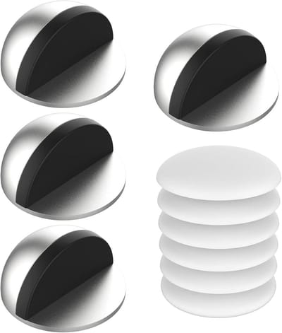 6-delige Deurstopper Set met Wandbescherming en Zelfklevende Deurstoppers