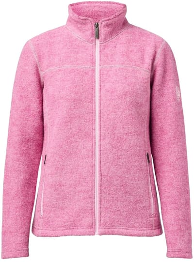 Ivanhoe dames wollen full-zip vest Beata Fuchsia Pink - Roze