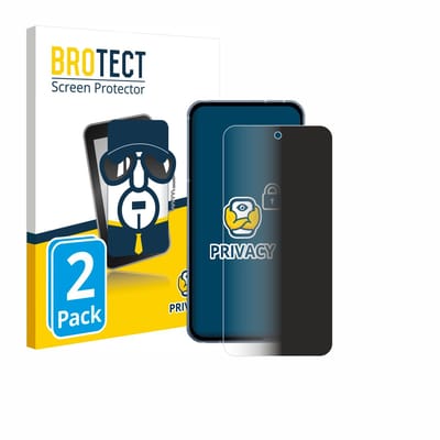 BROTECT - privacy screenprotector voor Sharp Aquos Sense 10 - Folie Beschermfolie Blauwlichtfilter 2 Stuks