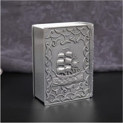 Juwelen Doos - Sieraden Organizer - Reizen Opslag - Verfijnd Metaalwerk - 9.5 x 4.7 x 12.5cm - Goudkleurig