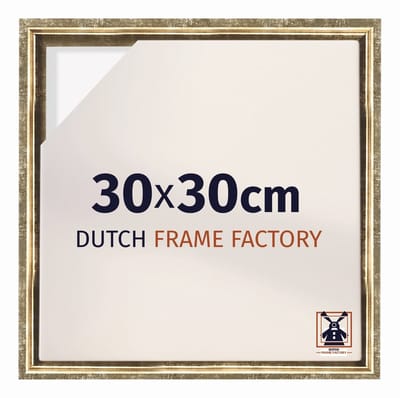 Baklijst 30x30 cm - Goud Antiek - Geschikt voor Canvasdoek - MDF Baklijst Lausanne