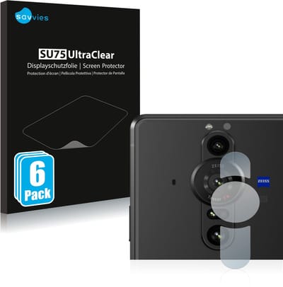 Savvies - Screenprotector voor Sony Xperia Pro-I (ALLEEN Camera Lens) - Folie Beschermfolie transparant 6 Stuks