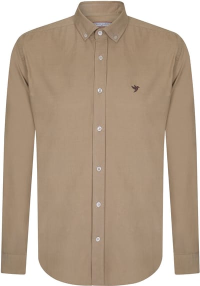 Felix Hardy Corduroy Overhemd Casual Katoen Heren Lichtbruin - M