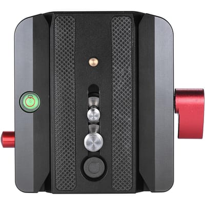 Adaptateur de connexion rapide avec plaque coulissante à dégagement rapide pour trépied Manfrotto 577 de remplacement black