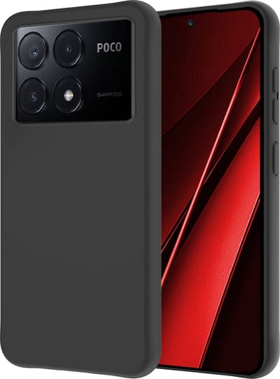 Hoesje - Geschikt voor Xiaomi Poco X6 Pro 5G - Sterk & Shockproof - Hoes Cover - Siliconen Case - Zwart