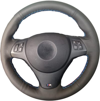 Dailygoods- Stuurhoes Universeel - Leer - Antislip - Geurloos - Auto Accessoires - Interieur Accessoires - Geschikt voor Diverse Auto's - Stuurcover