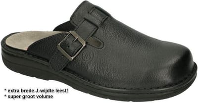 Berkemann -Heren - zwart - pantoffels & slippers - maat 42