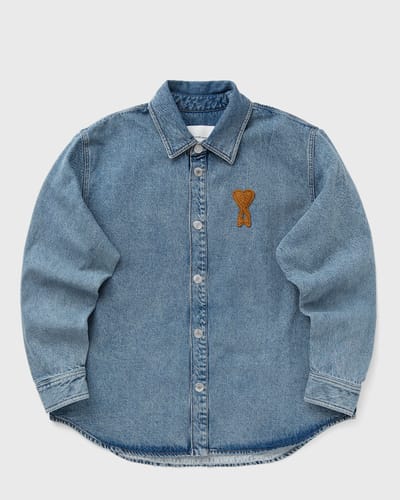 OVERSHIRT WITH KNITTED AMI DE COEUR