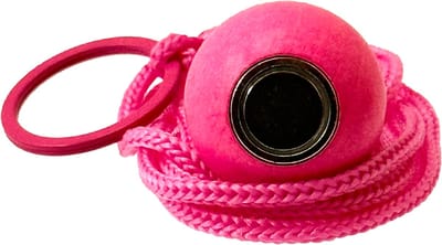 Boulemaus – Jeu de Boules - Magneet - Krachtige Magnetische bouleopraper neon-magenta in de vorm van but met koord – 4 kg