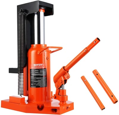 Hydraulische Krik - Hefbrug - Machines Hefen - Dubbel Hefpunt - 10 Ton Capaciteit - Oranje