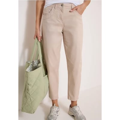 Barrel Leg broek in Papertouch-kwaliteit