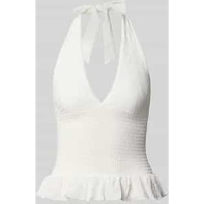 Top met halter met V-hals