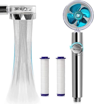 Hoogdruk Handdouche met Waterbesparende Functie, 360° Rotatie en Filter voor een Luxe Spa Ervaring