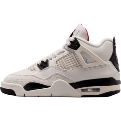 Air Jordan 4 Retro GS Flight Club Kinder Sneakers Grijs Sail Zwart IM4026-100 35.5