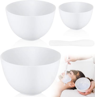 Maskerkom - DIY-masker-set - 3-delig - Mengkommen - Gezichtsmasker kom - Professionele Schoonheid Masker Mengkom - Maak je eigen masker - Kleine mengkom voor gezichtsverzorging - Self-care - Verzorging