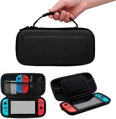 Case geschikt voor Nintendo Switch - en Switch OLED - Nintendo Switch Accessoires - Beschermhoes - Switch Hoes - Compacte Hard Cover hoes