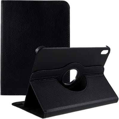 Cazy tablet Hoes geschikt voor iPad 11 (2025) 11 inch / 10e generatie (2022) 10.9 inch - 360° Draaibare Tablet Hoes - Zwart