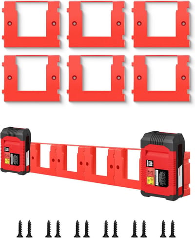 Batterijhouder voor muurmontage - Opbergframe voor 18V accu's