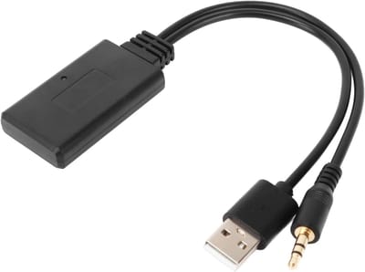 Draadloze Audio Adapter - Bluetooth Module - Muziek Streamen Auto - Eenvoudige Installatie - 17.5 cm - Zwart