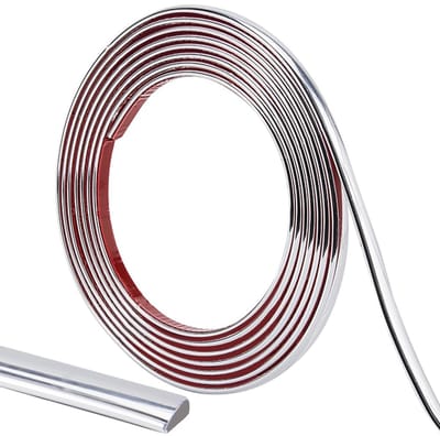Zeynomax - Flexibele Wandstrip - Zelfklevende Hoekkit - Zilver - Voor Meubels en Spiegels - Makkelijk te installeren - Perfect voor interieur - Idea..