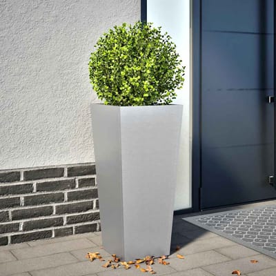 vidaXL - Plantenbak - 35x35x75 - cm - gegalvaniseerd - staal
