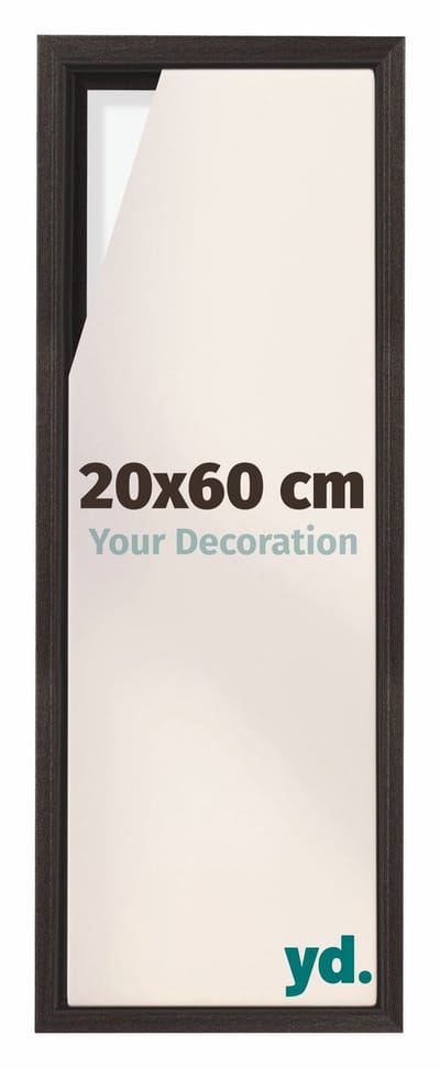 Your Decoration - Baklijst 20x60 cm - Eiken Donker - Baklijst voor Canvas - MDF - Lyon