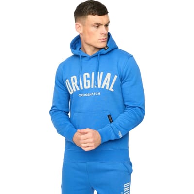 Crosshatch Mannen Kensby Hoodie (Koninklijk Blauw)