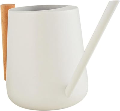 Roestvrijstalen Gieter - Waterkan Binnen - Planten Water Geven - Ergonomisch Handvat - 10.5x13x10.5 cm - Wit