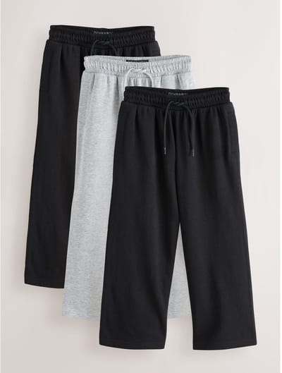 Next - Jongens - Verpakking van 3 joggingbroeken - Zwart