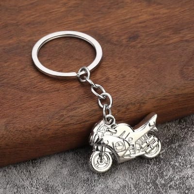 Go Go Gadget - Sleutelhanger - Motor - Cadeau motorliefhebber - Sport bike - 1 stuk - Zilver