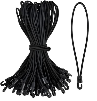 25 elastische koorden met haken, multifunctionele spanners voor zonneschermen en zeilen 26 cm verlengstuk met haken spankoord zeilspanners tentelastiek voor zeilen posters tenten banners en paviljoens