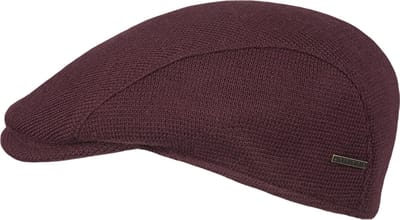 Conor - Polyester flat cap - Bordeaux rood