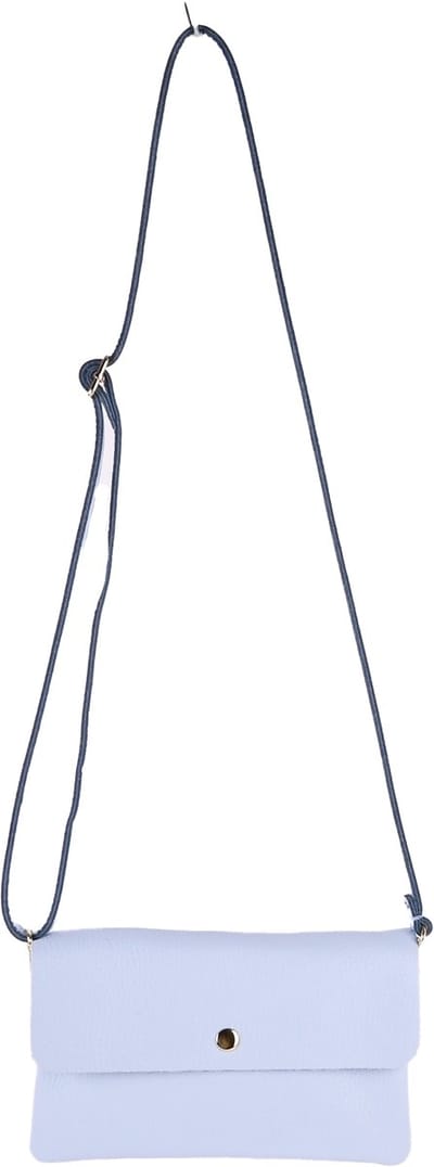 Giuliano lederen schoudertas Filou - Leer - Dames - Made in Italy - Licht blauw
