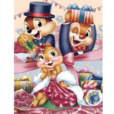 5D DIY Diamond Painting  Cartoon eekhoorn  Cross Stitch Home Decor cadeau 20X30CM brown