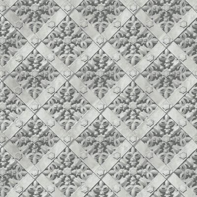 Horizons dessin grijs (modern vliesbehang, grijs)